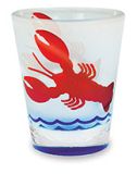 Frosted Shot Glass - Lobster