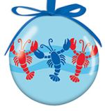 Ball Ornament - Lobster Line Dance