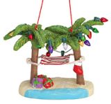 Resin Ornament - Palm Trees and Hammock